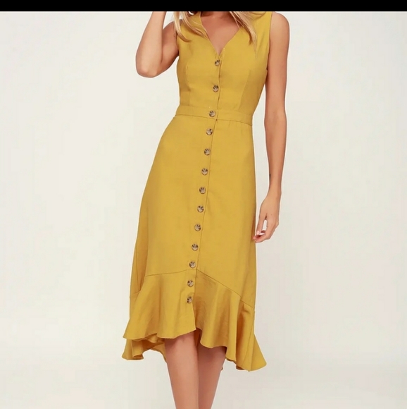 lulus yellow dress